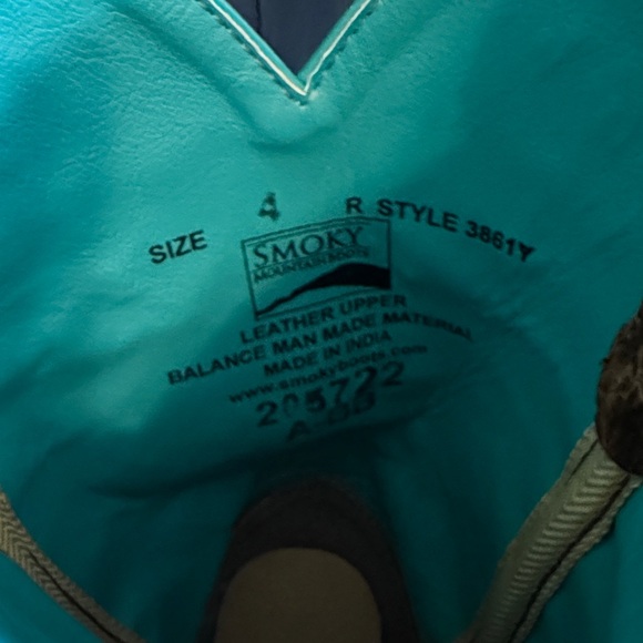 Smoky Mountain Boots Youth Girls Kids Embroidered Brown Cowboy Boots Floral, 4 - Picture 8 of 8